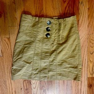 Free People Yellow Skirt